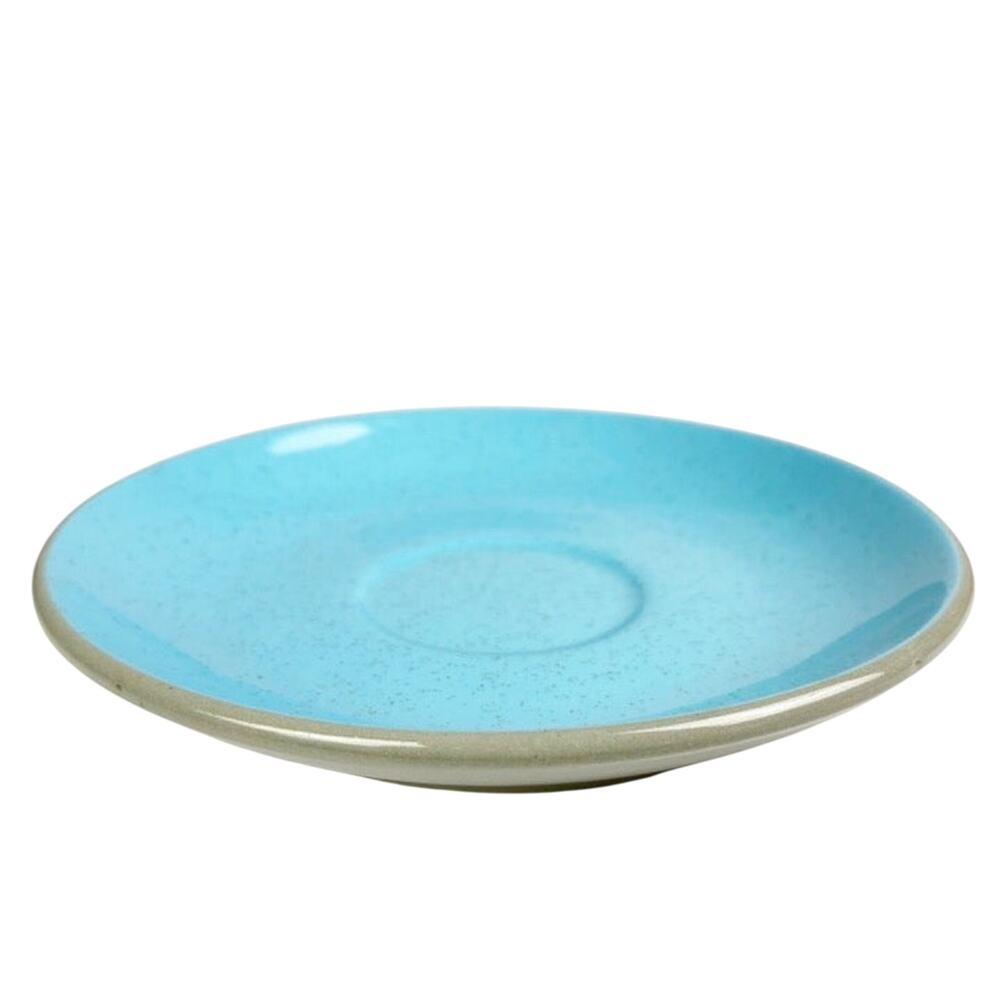 vintage Harkerware blue & gray stone china Saucer plate made in USA